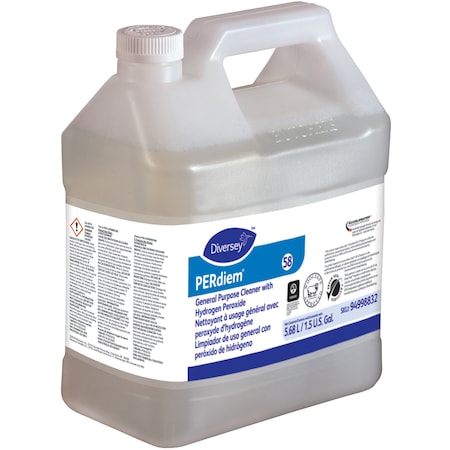 Diversey Cleaner, General Purpose, Hyd Per, 1.5 Gallon, Clear, PK 2 DVO94998832